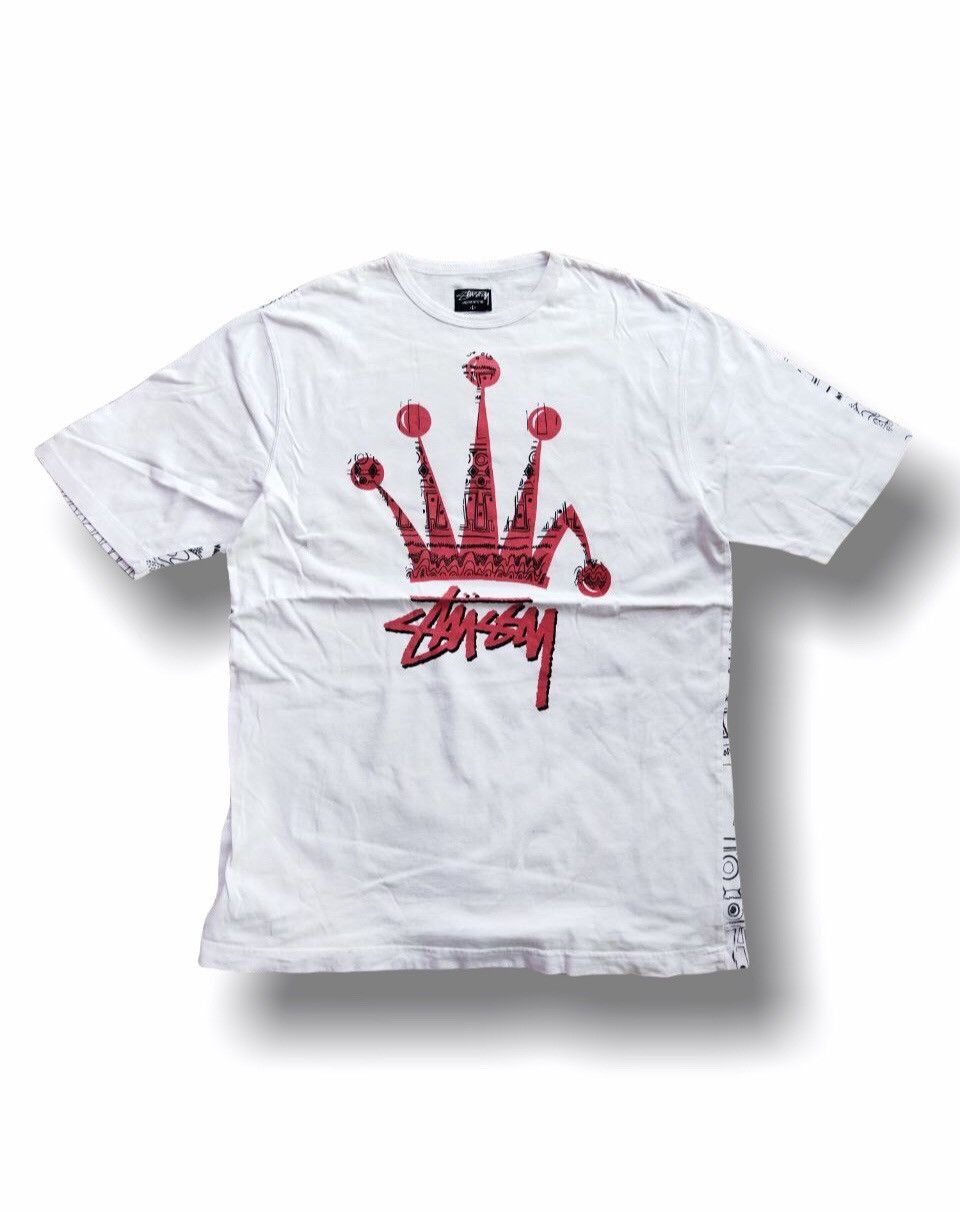 新品正規品  Stussy Stussy × Streetwear Broken T Sleeve Short Logo Crown トップス