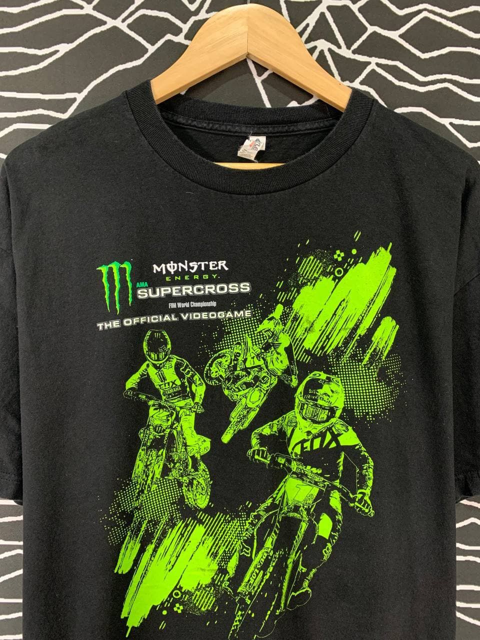 Vintage Vtg Monsters Motocross Graphic Racing Tee Size US XL / EU 56 / 4 - 3 Thumbnail
