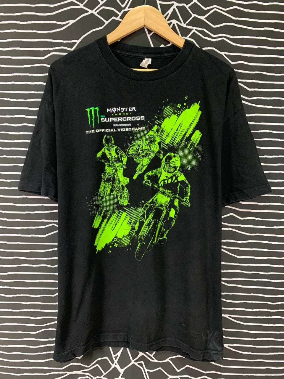 Vintage Vtg Monsters Motocross Graphic Racing Tee Size US XL / EU 56 / 4 - 2 Thumbnail