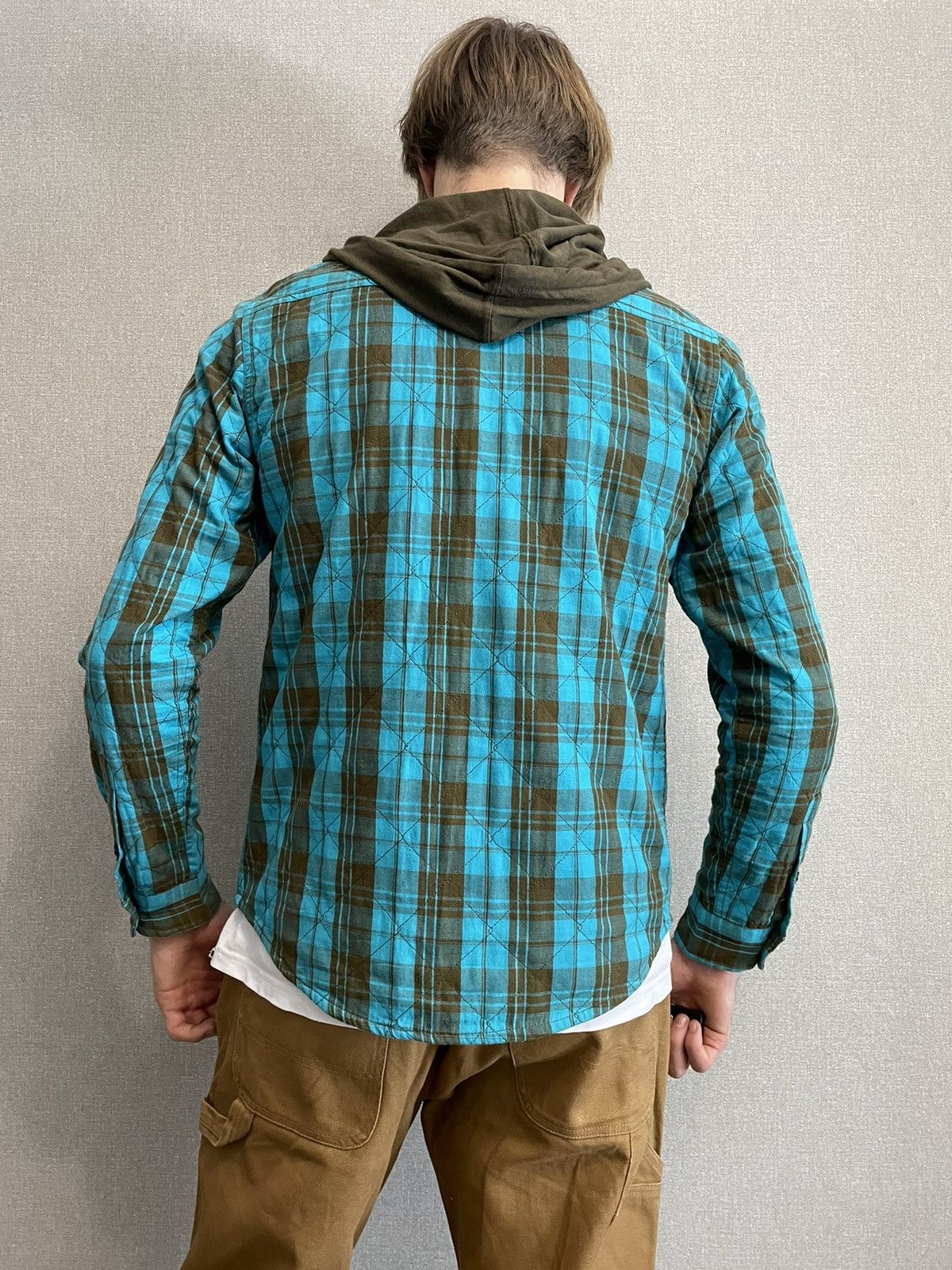 Other Astars plaid quilt shirt with hoodie motorcross Mens size M Size US M / EU 48-50 / 2 - 7 Thumbnail