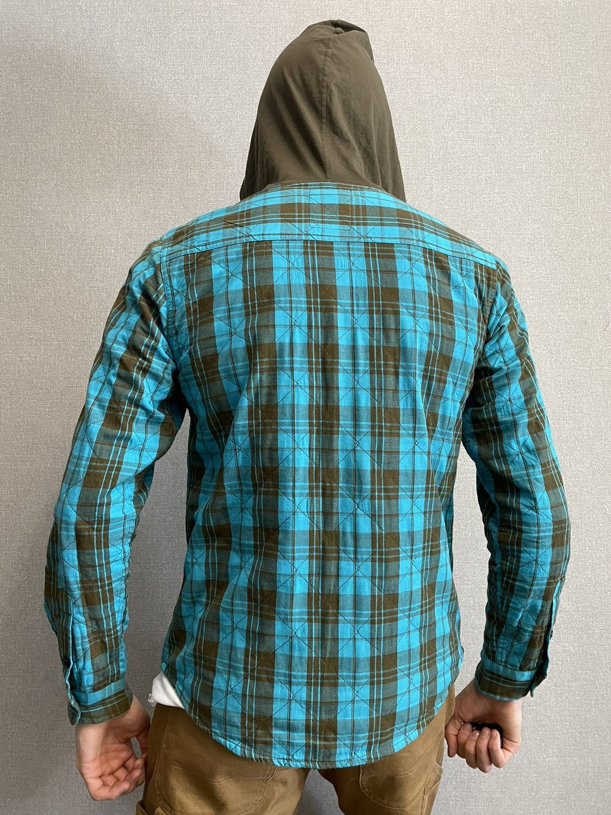 Other Astars plaid quilt shirt with hoodie motorcross Mens size M Size US M / EU 48-50 / 2 - 8 Thumbnail