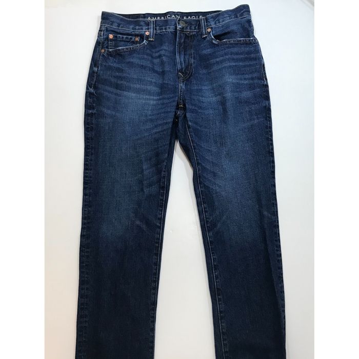 American Eagle Outfitters American Eagle Original Straight Blue Jeans ...