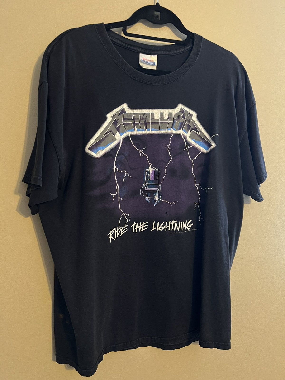 Vintage Metallica Ride the Lightning Tour Shirt | Grailed