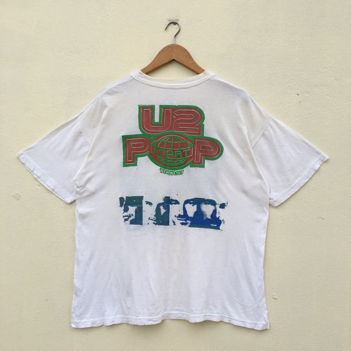 Band Tees × Vintage SUPER RARE‼️Vintage U2 POP TOUR 97 BAND T-shirt Size US XL / EU 56 / 4 - 6 Thumbnail