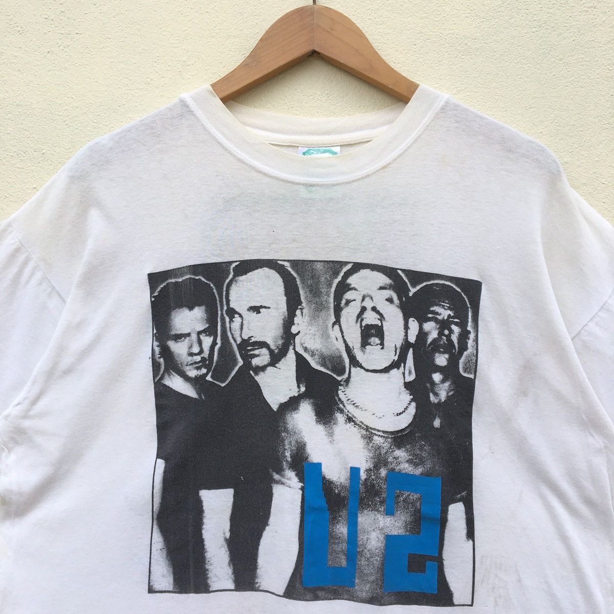 Band Tees × Vintage SUPER RARE‼️Vintage U2 POP TOUR 97 BAND T-shirt Size US XL / EU 56 / 4 - 2 Thumbnail