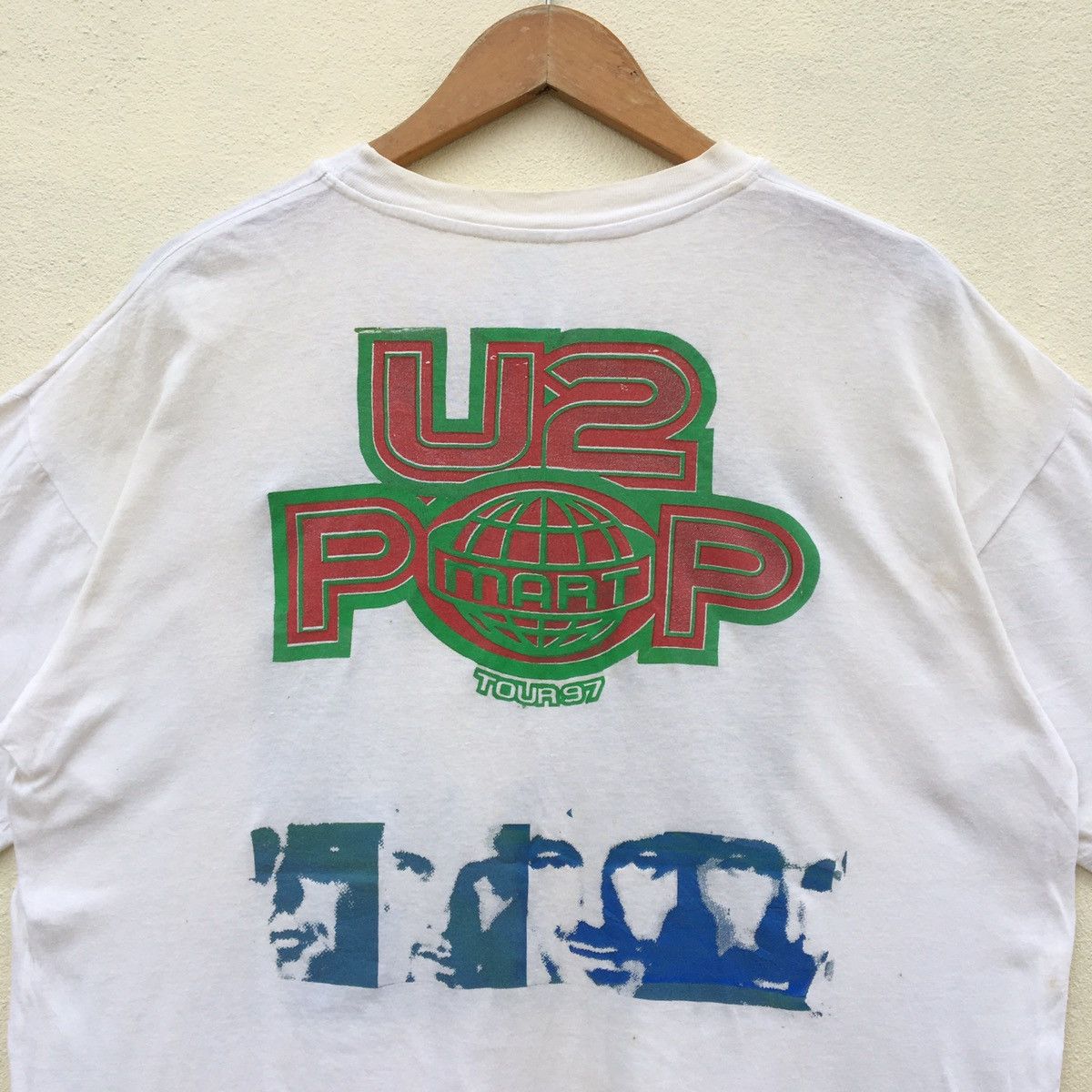 Band Tees × Vintage SUPER RARE‼️Vintage U2 POP TOUR 97 BAND T-shirt Size US XL / EU 56 / 4 - 7 Thumbnail