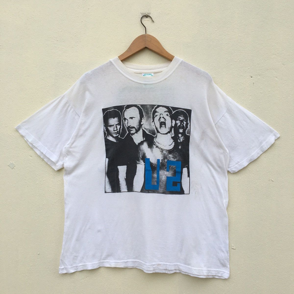 Band Tees × Vintage SUPER RARE‼️Vintage U2 POP TOUR 97 BAND T-shirt Size US XL / EU 56 / 4 - 1 Thumbnail