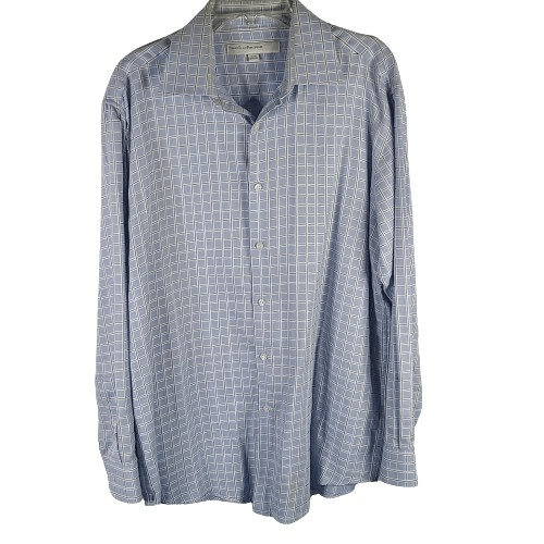 Perry Ellis Portfolio Perry Ellis Portfolio Button Down Shirt Blue ...