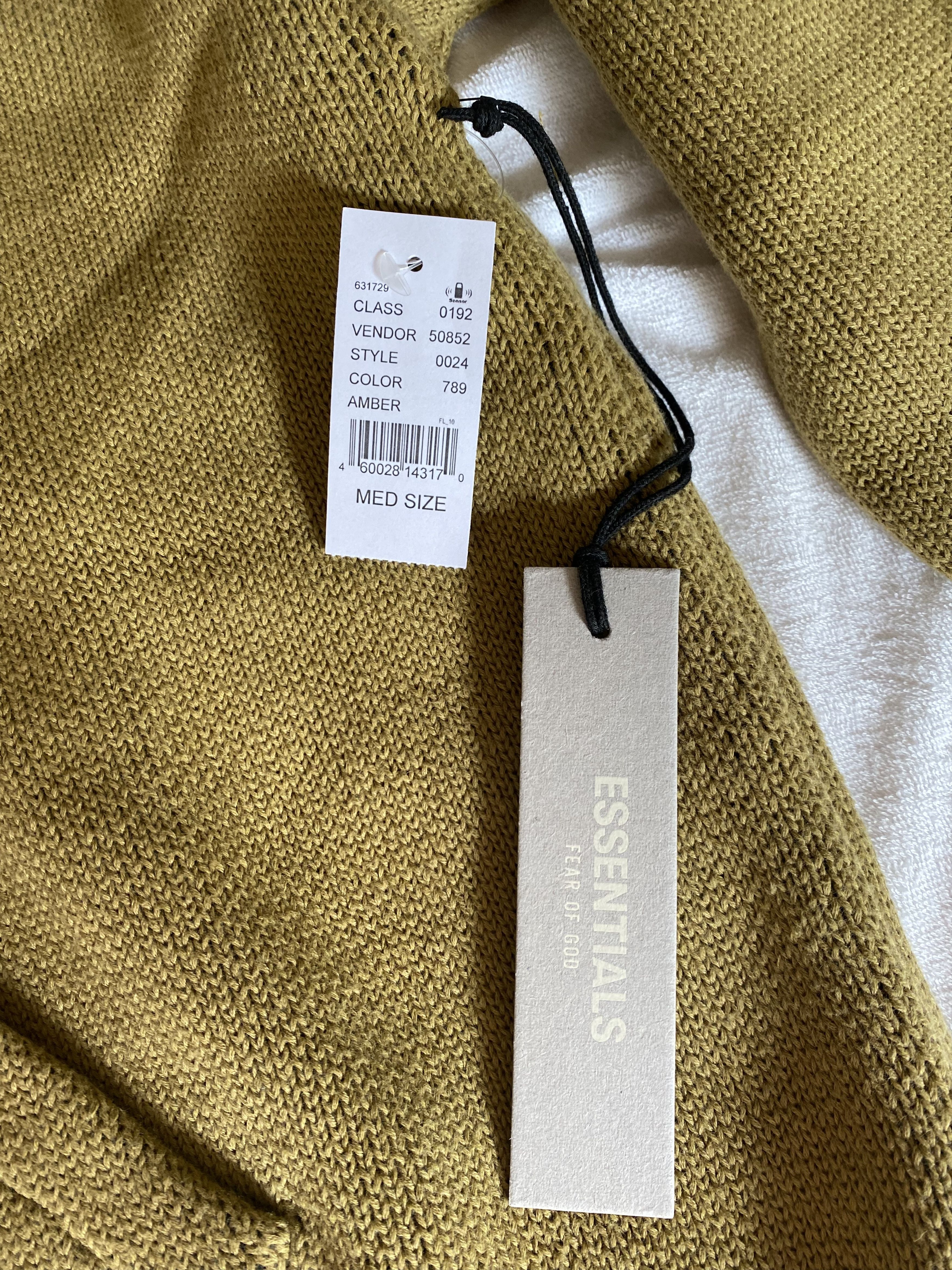 Fear of God Fear of God Essentials Amber Knit Pullover Hoodie - Medium Size US M / EU 48-50 / 2 - 5 Thumbnail