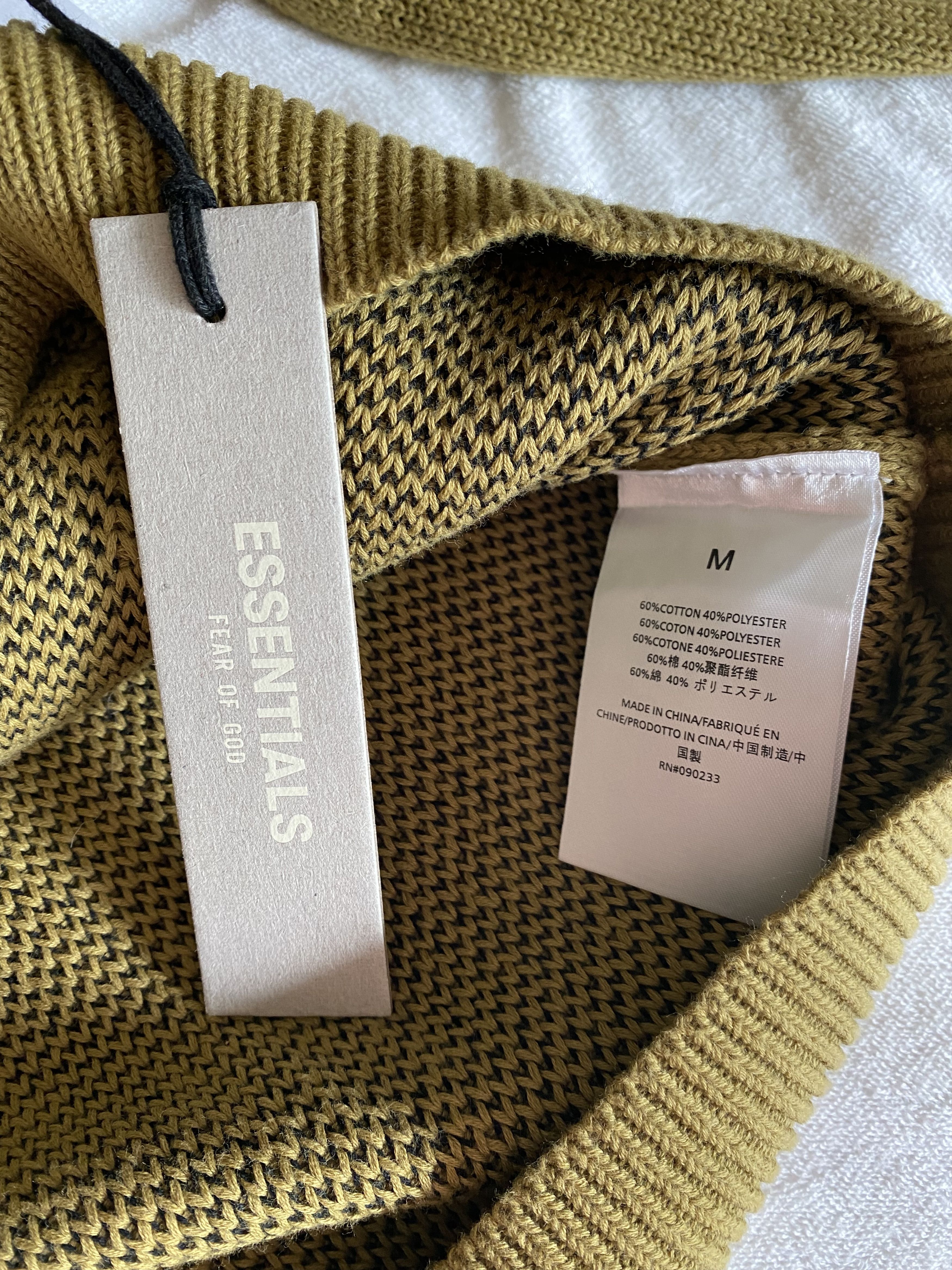 Fear of God Fear of God Essentials Amber Knit Pullover Hoodie - Medium Size US M / EU 48-50 / 2 - 4 Thumbnail