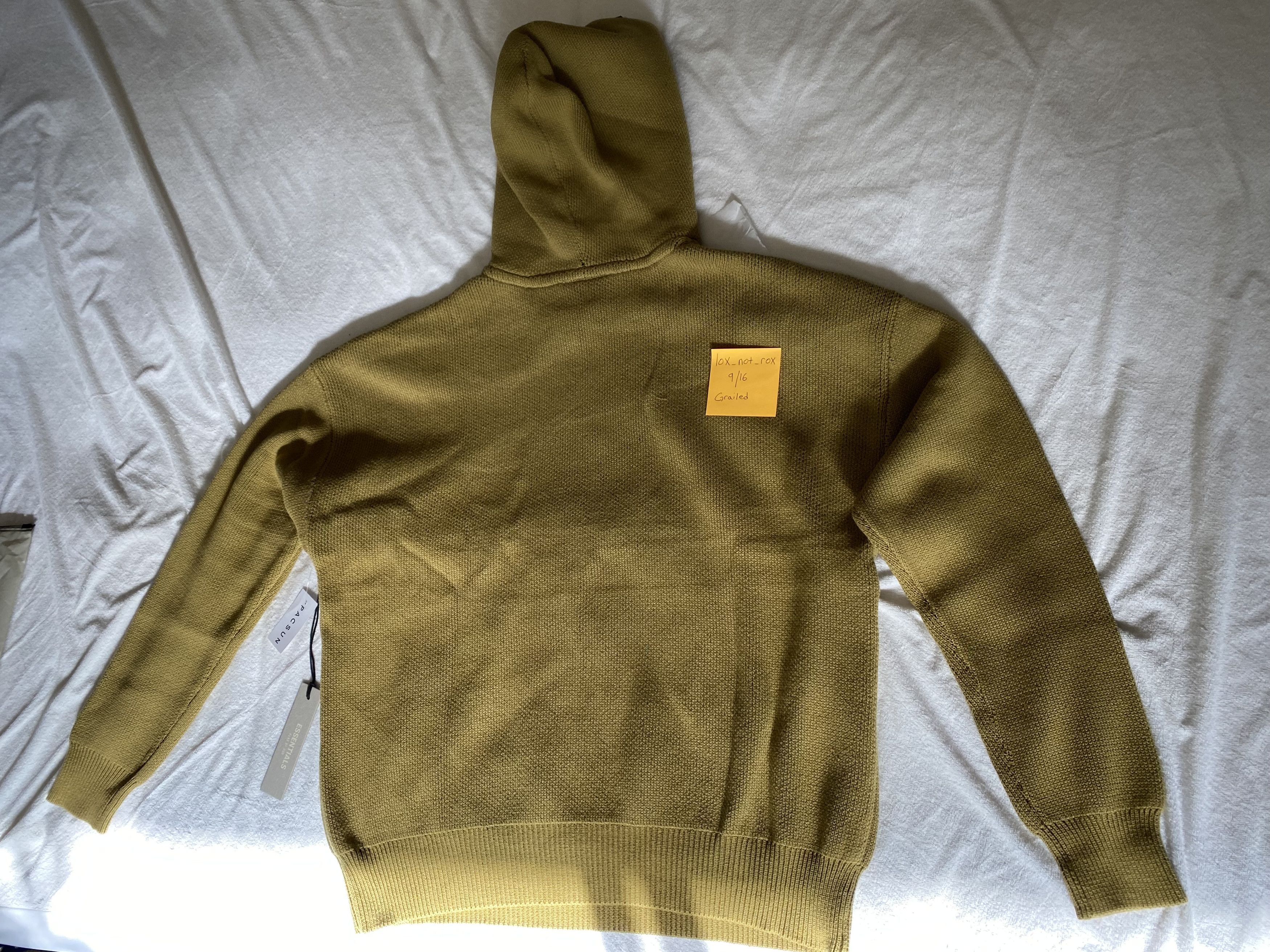 Fear of God Fear of God Essentials Amber Knit Pullover Hoodie - Medium Size US M / EU 48-50 / 2 - 6 Thumbnail