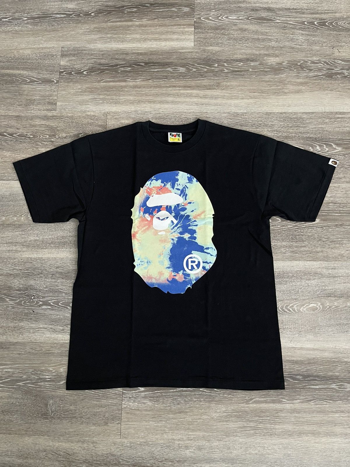 BAPE Tie Dye College Tee Black/Multi