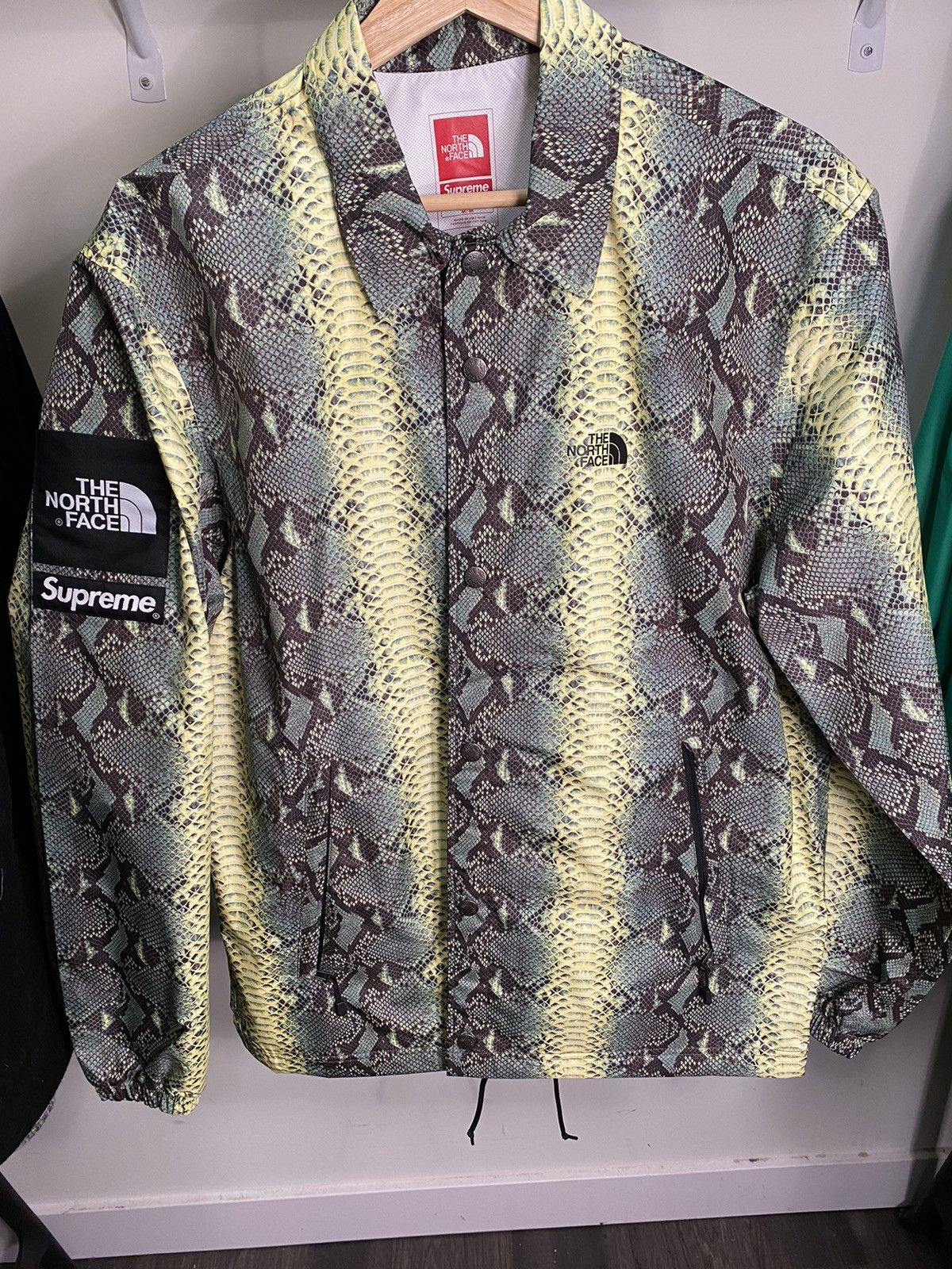 Supreme Supreme The North Face Snakeskin Taped Seam Coaches Jacket | Grailed