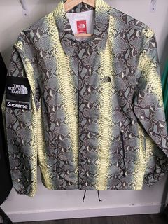 Supreme The North Face Snakeskin Taped Seam Coaches Jacket | Grailed