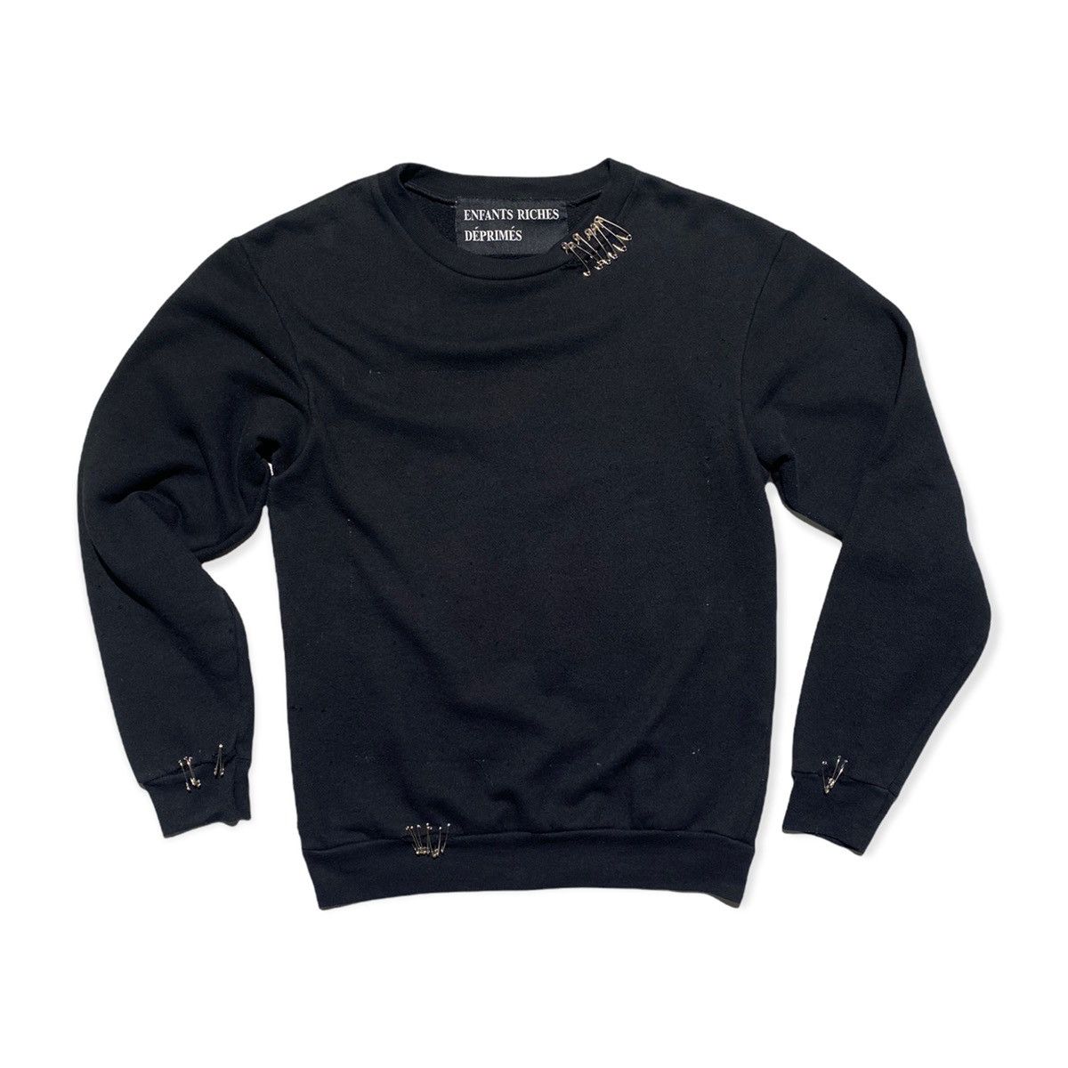 Enfants Riches Deprimes Safety pin punk crewneck | Grailed