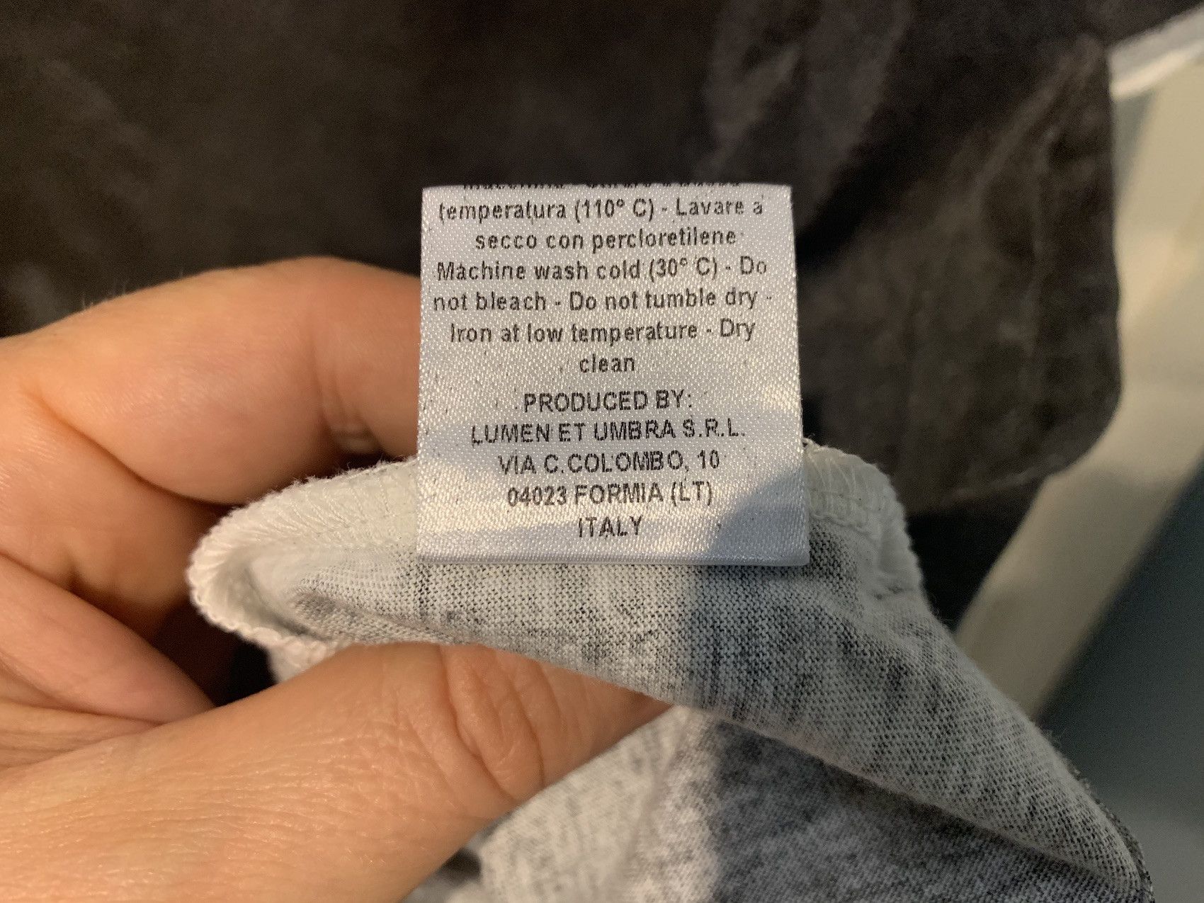 Lumen Et Umbra SS'18 Asymmetric Cut Black Tee Size US L / EU 52-54 / 3 - 5 Thumbnail