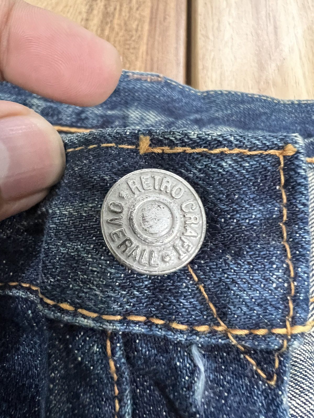 Japanese Brand Retro Craft Overall Selvedge NoXX 500 Jeans Denim Size US 31 - 6 Thumbnail