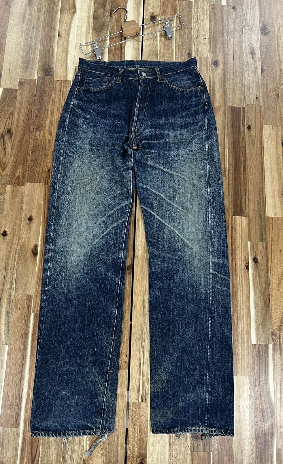 Japanese Brand Retro Craft Overall Selvedge NoXX 500 Jeans Denim Size US 31 - 1 Thumbnail