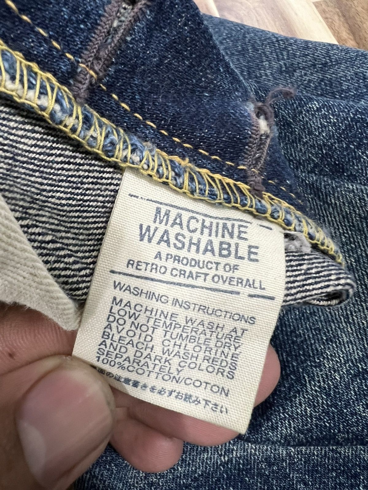 Japanese Brand Retro Craft Overall Selvedge NoXX 500 Jeans Denim Size US 31 - 7 Thumbnail