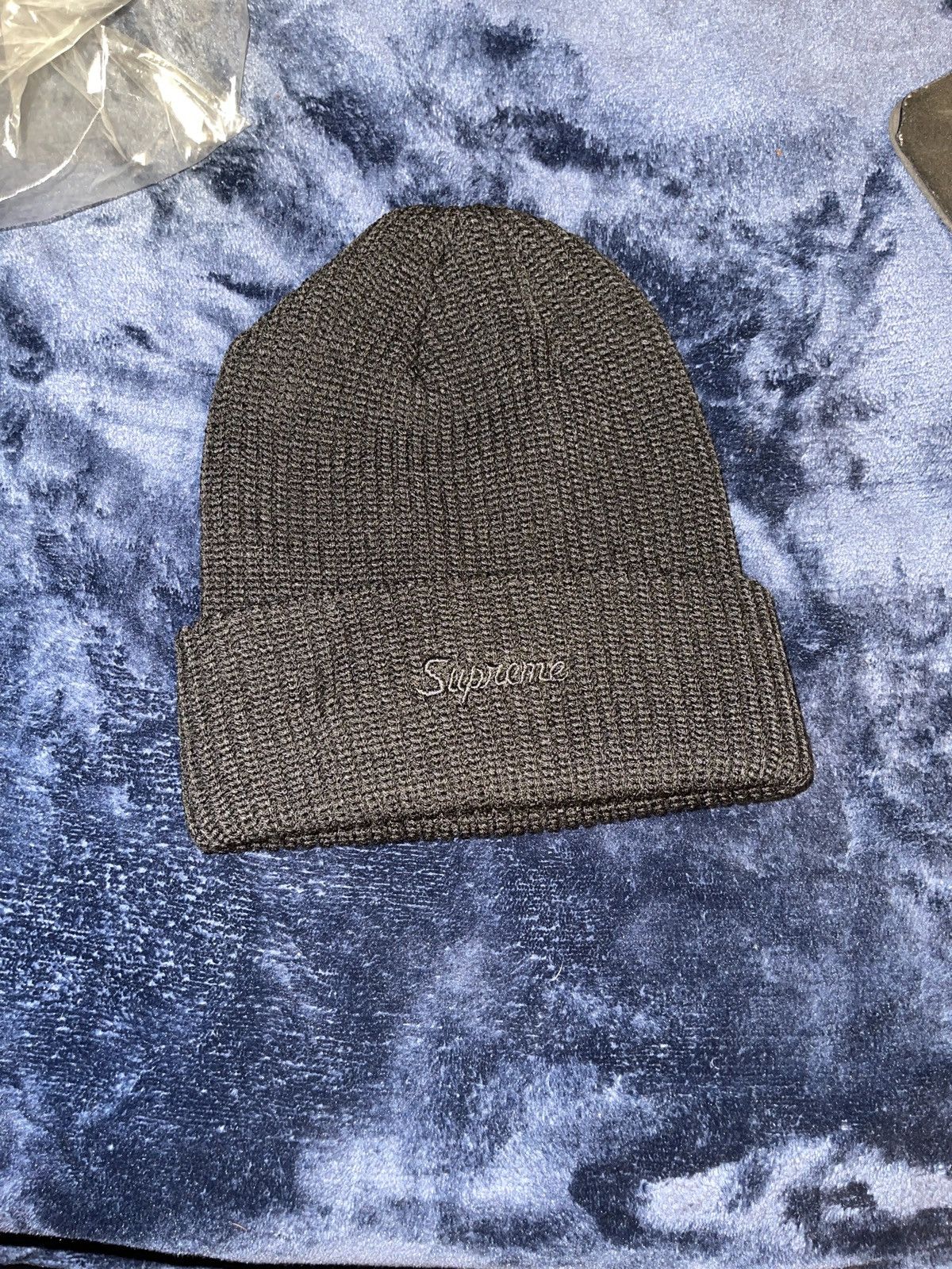 Supreme Loose Gauge Beanie Black | Grailed