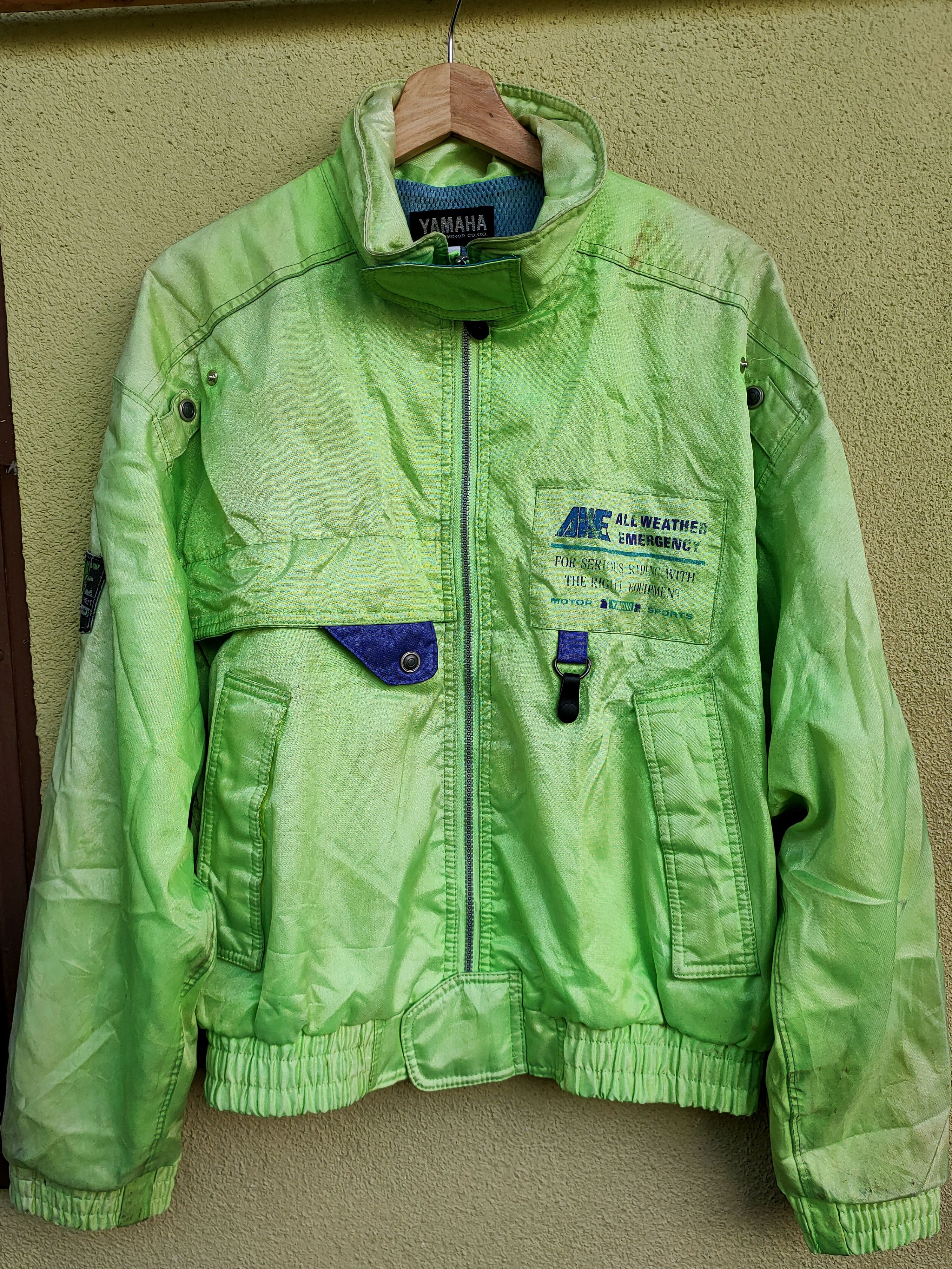 Yamaha Yamaha vintage zip jacket riding all weather emergency Size US XL / EU 56 / 4 - 1 Thumbnail