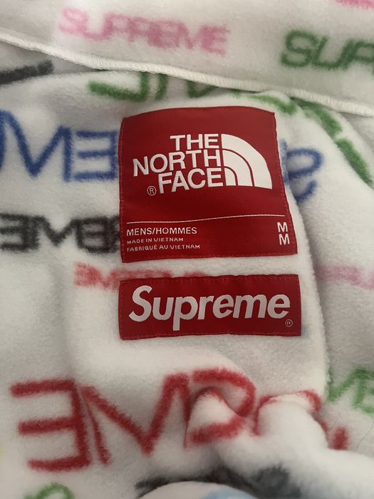 SUPREME X THE NORTH FACE STEEP TECH FLEECE JACKET WHITE FW21