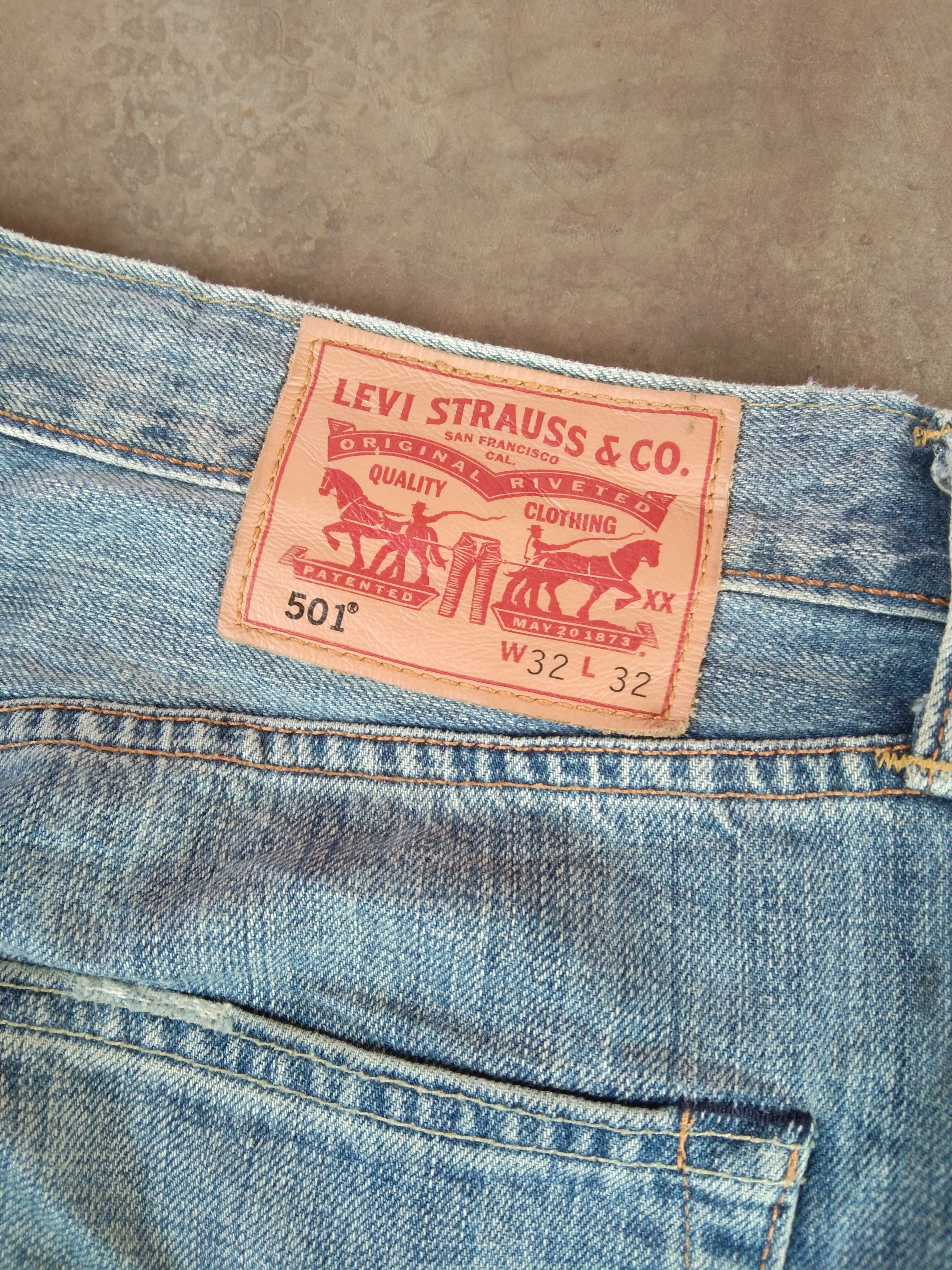 Levi's Vintage Levi's 501 Distressed Jeans 32x32 Size US 32 / EU 48 - 4 Thumbnail