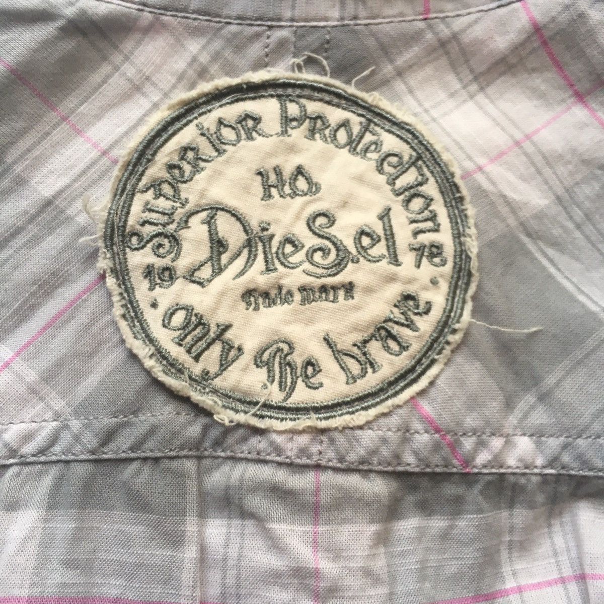 Diesel short sleeve checked with patch Size US XS / EU 42 / 0 - 9 Thumbnail