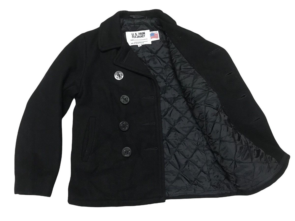 Schott Vintage Schott Pea Jacket US 740N Wool Made in Usa Size US XS / EU 42 / 0 - 3 Thumbnail