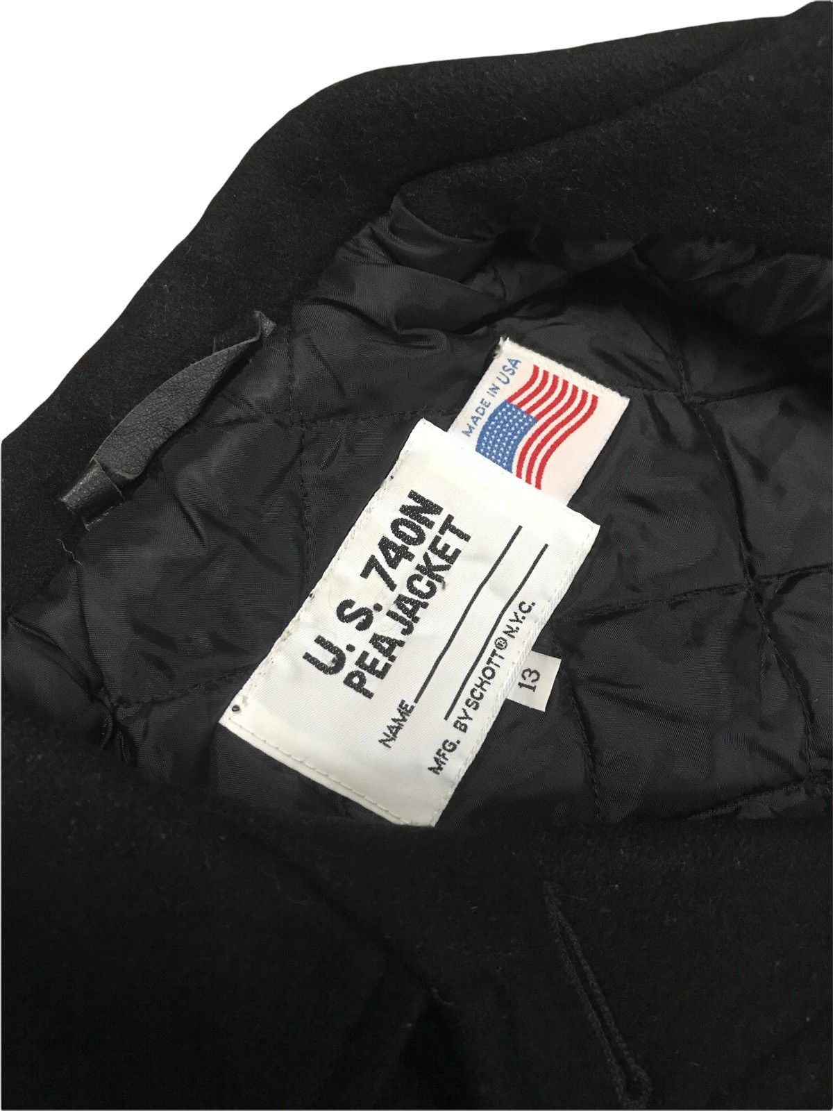 Schott Vintage Schott Pea Jacket US 740N Wool Made in Usa Size US XS / EU 42 / 0 - 8 Thumbnail