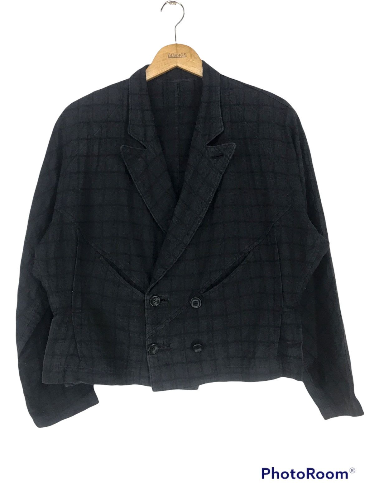 Yohji Yamamoto Vintage 80’s Y’s Yohji Yamamoto Cropped Jacket Size US M / EU 48-50 / 2 - 2 Thumbnail