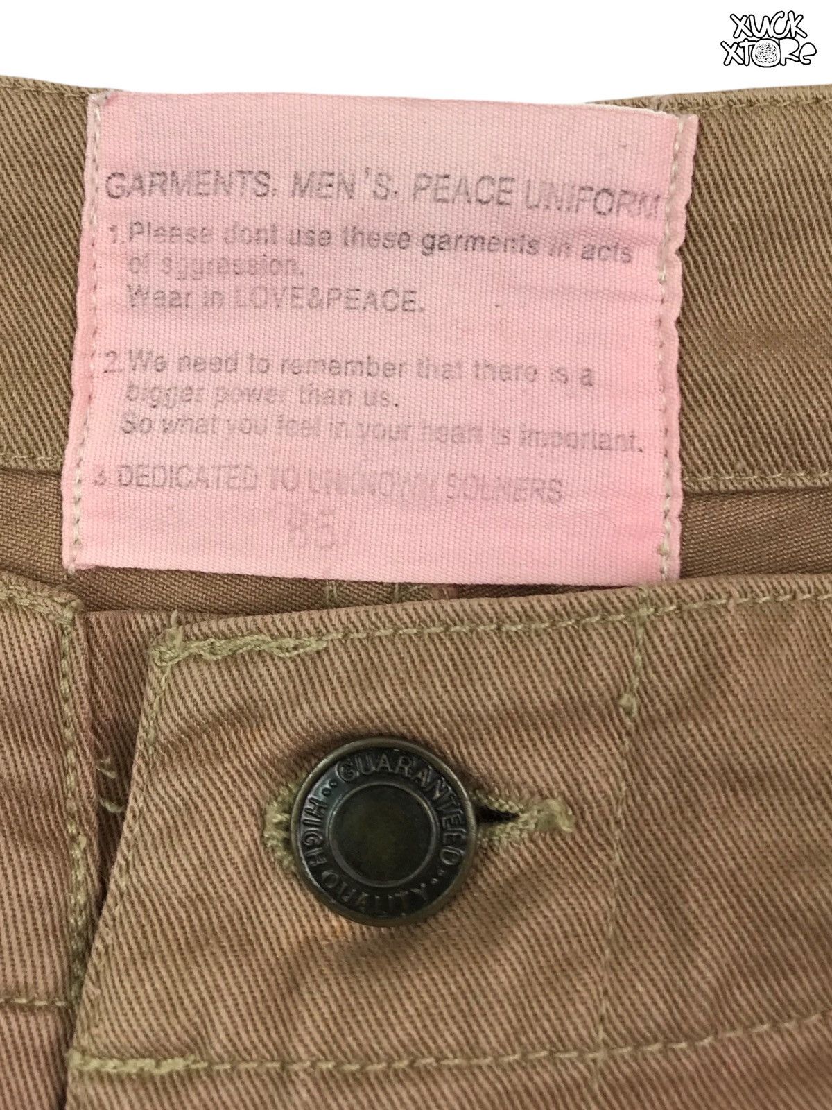Japanese Brand Garments Mens Peace Uniform Shorts Pants Size US 33 - 5 Thumbnail
