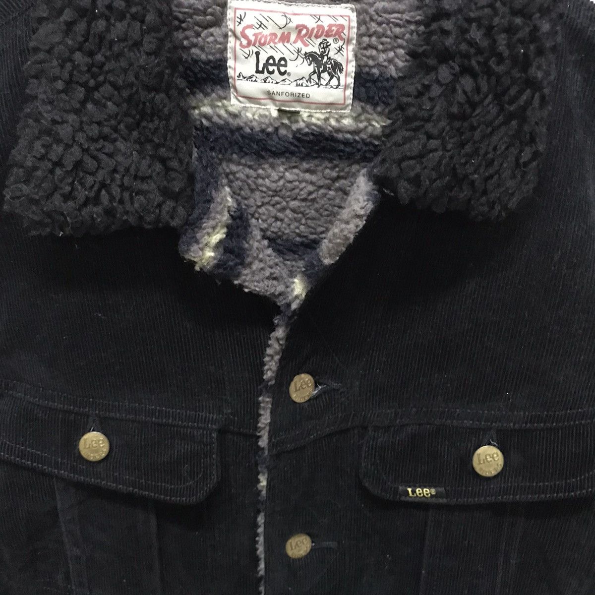 Lee Lee corduroy trucker sherpa jacket black Size US M / EU 48-50 / 2 - 12 Thumbnail