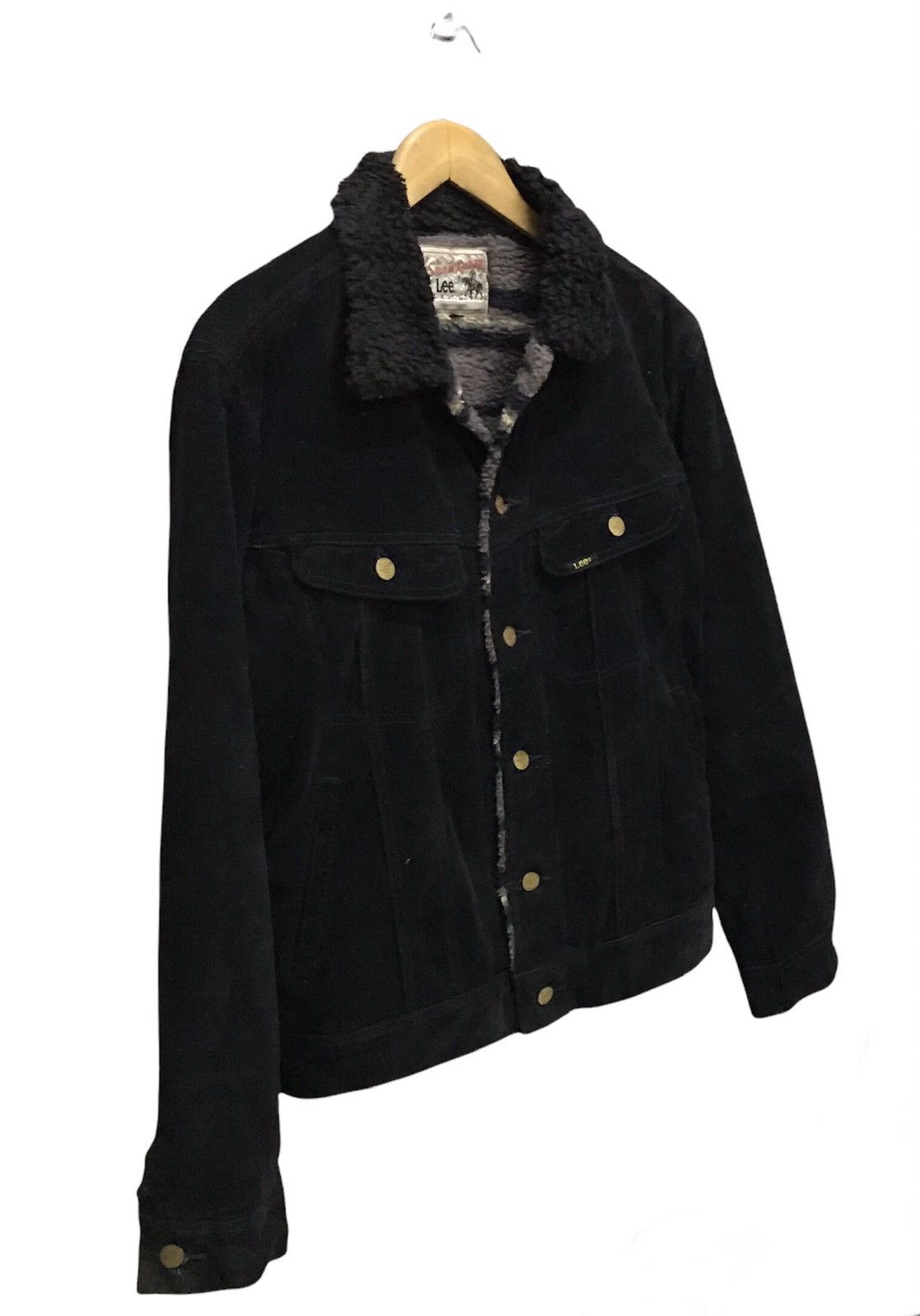 Lee Lee corduroy trucker sherpa jacket black Size US M / EU 48-50 / 2 - 3 Thumbnail