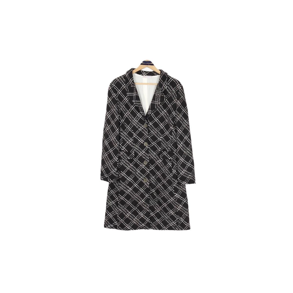 Vintage Ann Max Women’s Wool Checkered Car Coat