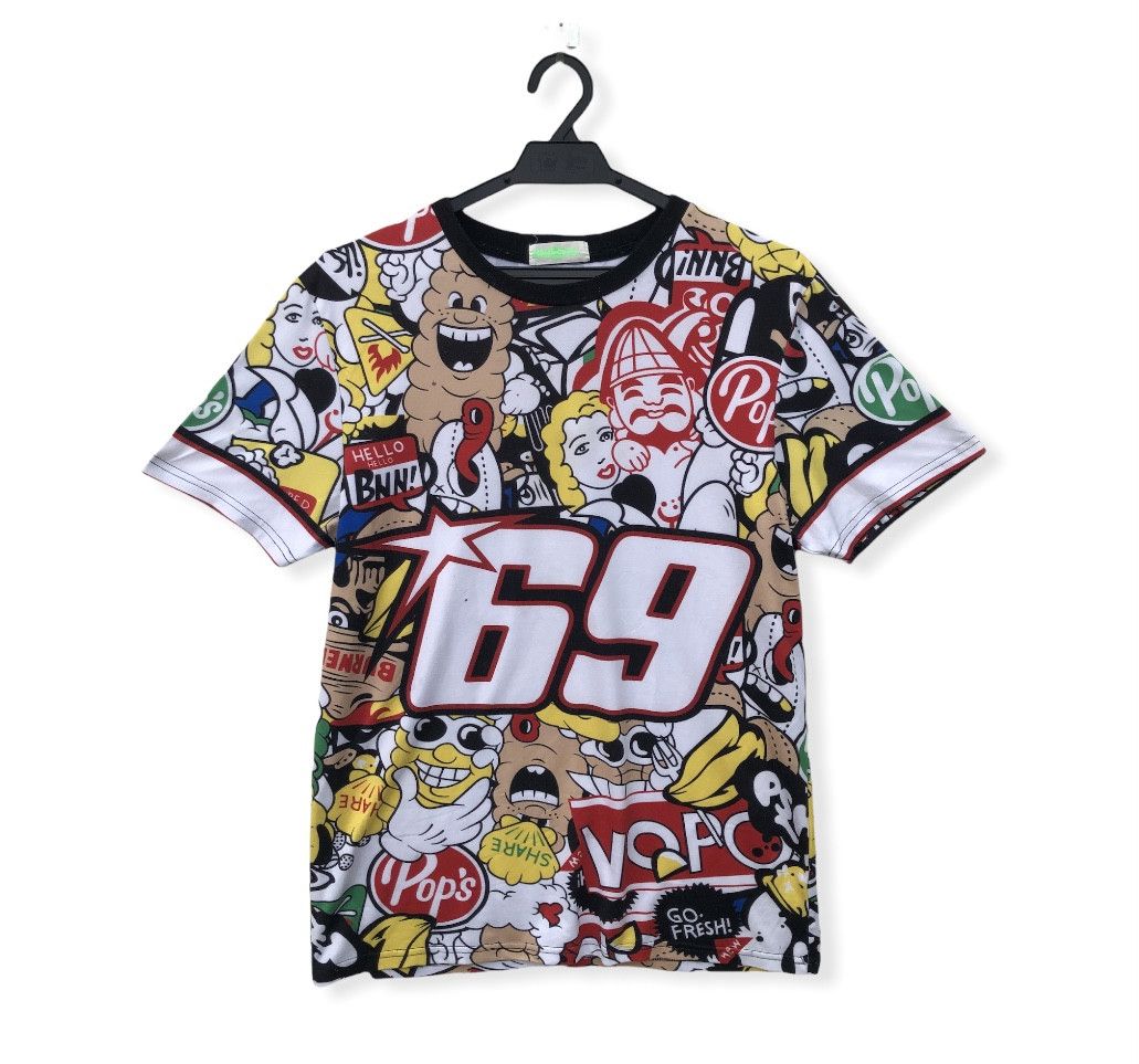 NICKY HAYDEN PARODY SHIRT NICE FULLPRINT