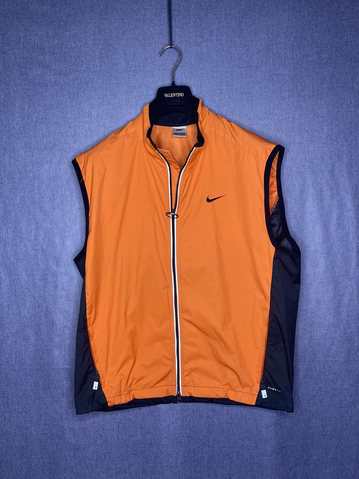 Nike × Vintage Vintage 90s Nike swoosh vest jacket Size US XL / EU 56 / 4 - 1 Thumbnail