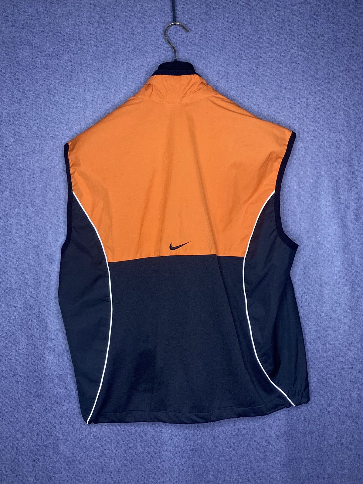 Nike × Vintage Vintage 90s Nike swoosh vest jacket Size US XL / EU 56 / 4 - 2 Thumbnail