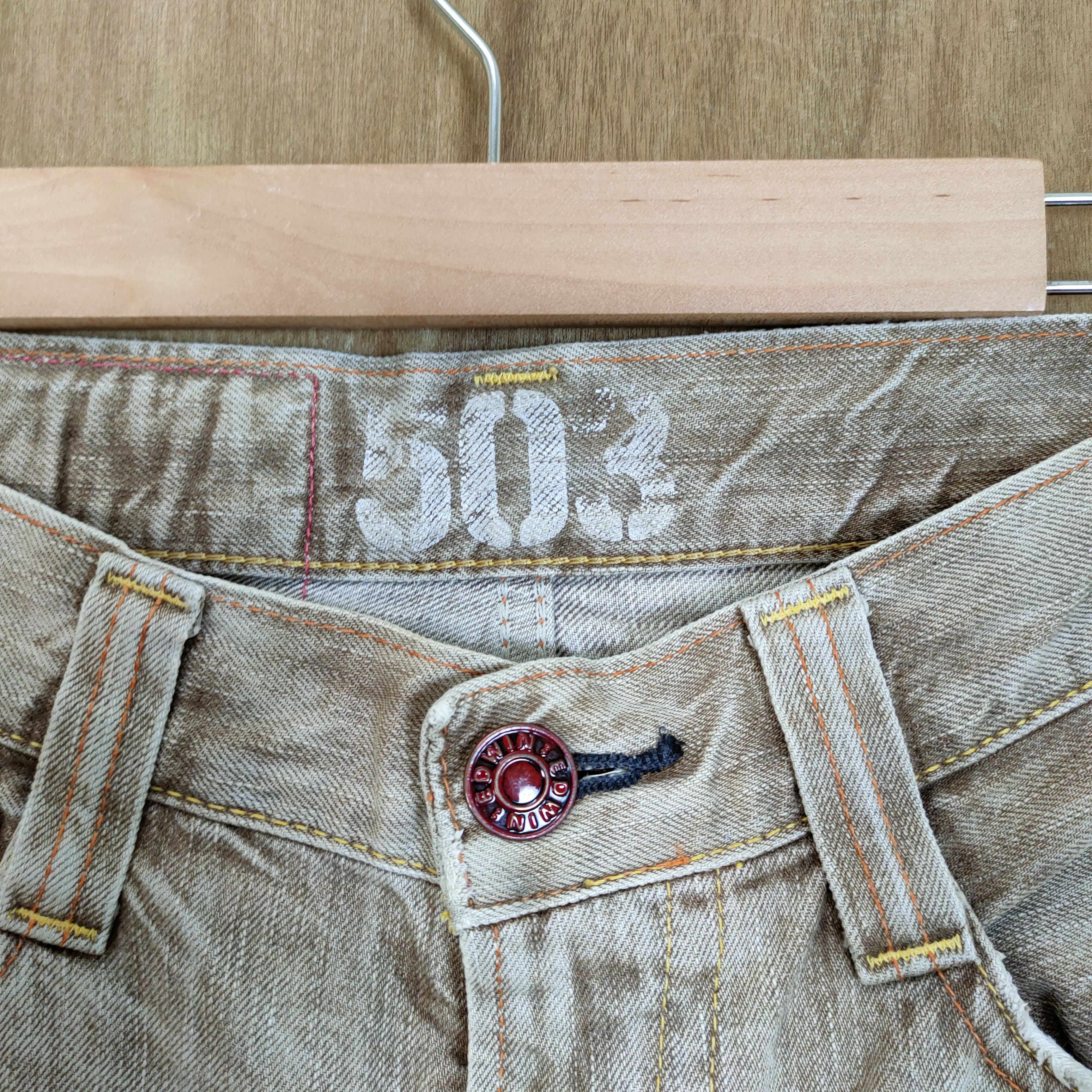 Edwin × Japanese Brand EDWIN 503 FADED CUSTOM ASS MY PUSSY DENIM JEANS PANTS Size US 26 / EU 42 - 8 Thumbnail
