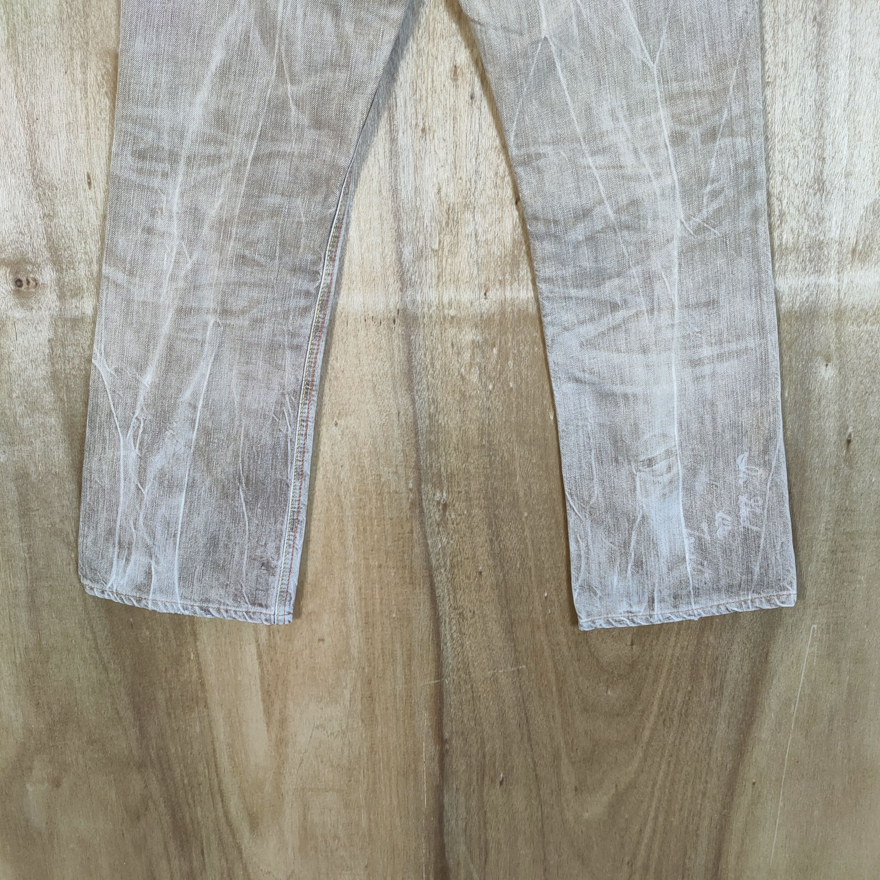 Edwin × Japanese Brand EDWIN 503 FADED CUSTOM ASS MY PUSSY DENIM JEANS PANTS Size US 26 / EU 42 - 10 Thumbnail