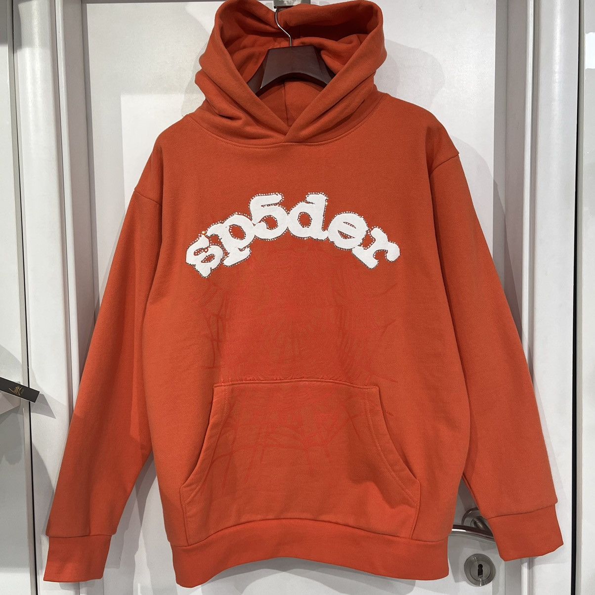 Sp5der Sp5ider Web Suit Rhinestone Hoodie Orange Size US XL / EU 56 / 4 - 1 Thumbnail