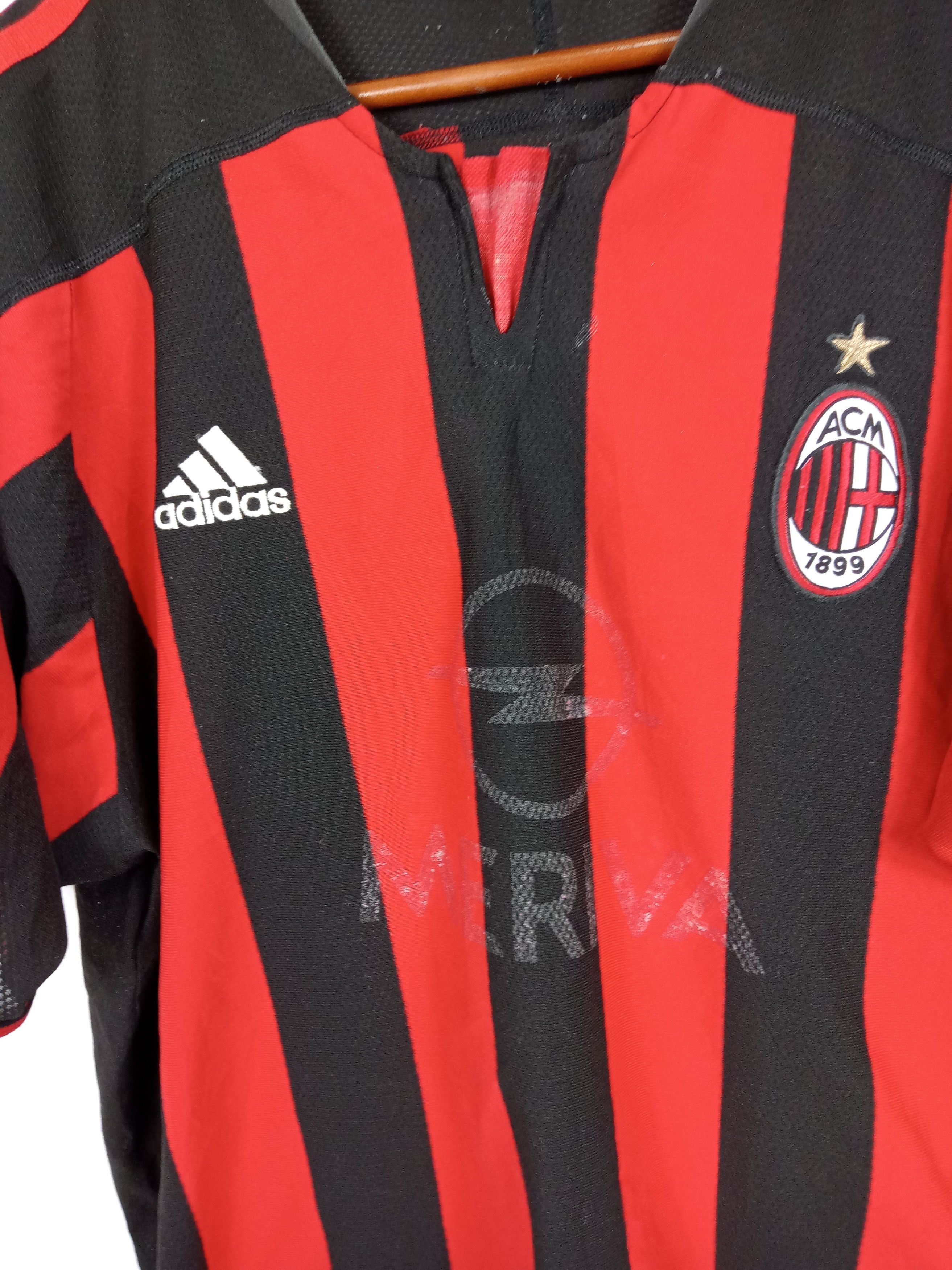 Adidas × Vintage Vintage Adidas AC Milan Jersey Size US L / EU 52-54 / 3 - 3 Thumbnail