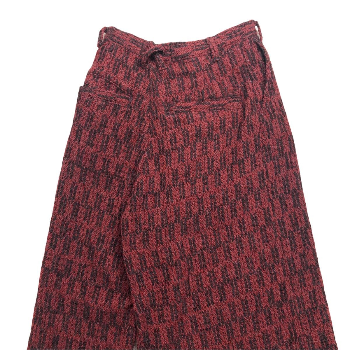Designer × Japanese Brand Bedsidedrama Women’s Asymmetrical Tuck Pants Wide Wool Size 27" / US 4 / IT 40 - 10 Thumbnail