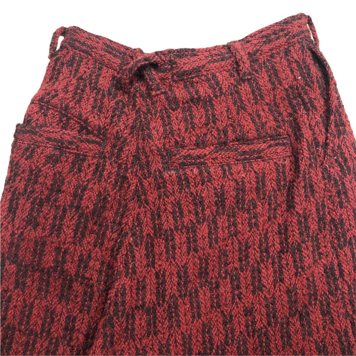 Designer × Japanese Brand Bedsidedrama Women’s Asymmetrical Tuck Pants Wide Wool Size 27" / US 4 / IT 40 - 11 Thumbnail