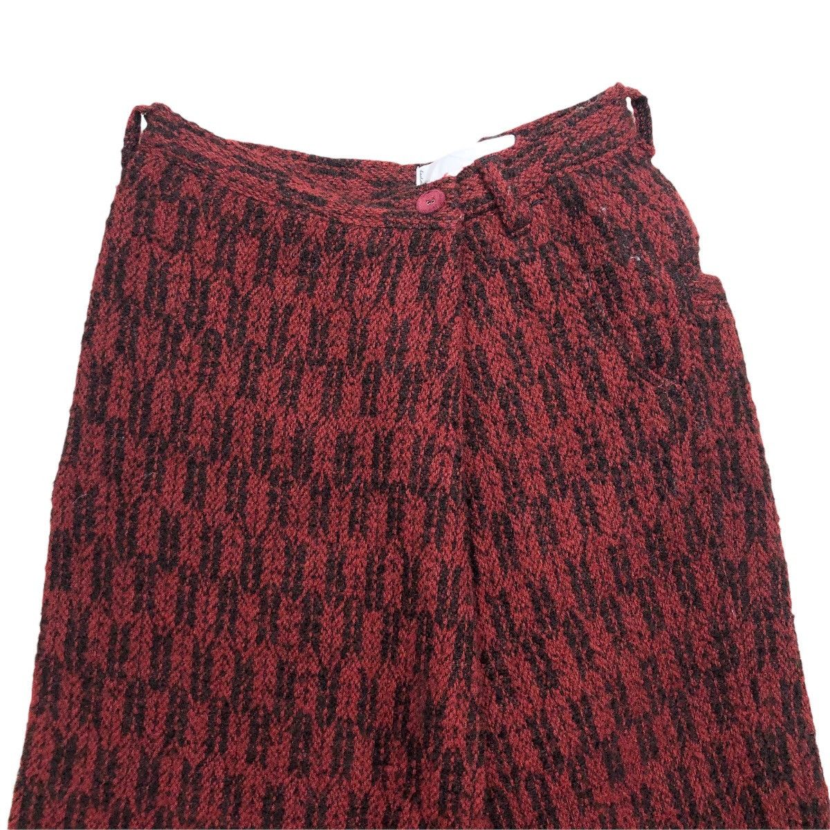 Designer × Japanese Brand Bedsidedrama Women’s Asymmetrical Tuck Pants Wide Wool Size 27" / US 4 / IT 40 - 4 Thumbnail