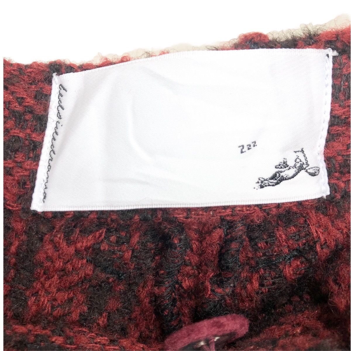 Designer × Japanese Brand Bedsidedrama Women’s Asymmetrical Tuck Pants Wide Wool Size 27" / US 4 / IT 40 - 6 Thumbnail