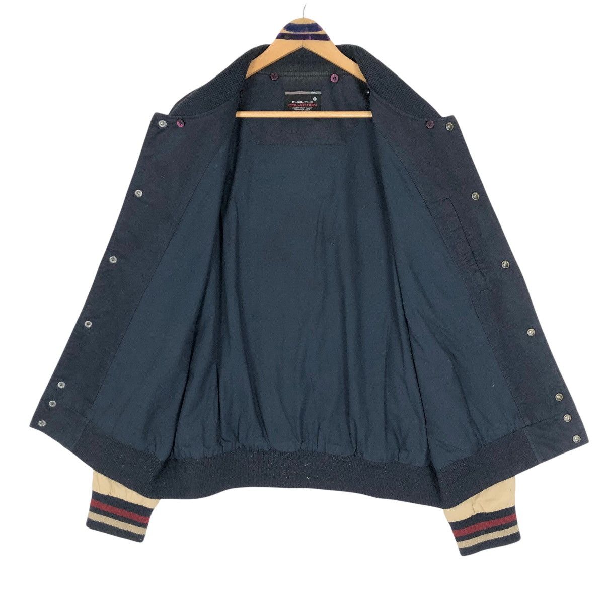 Fubu × Vintage Vintage 90s FUBU Cotton Varsity Jacket Big Logo Embroidery Size US XL / EU 56 / 4 - 10 Thumbnail