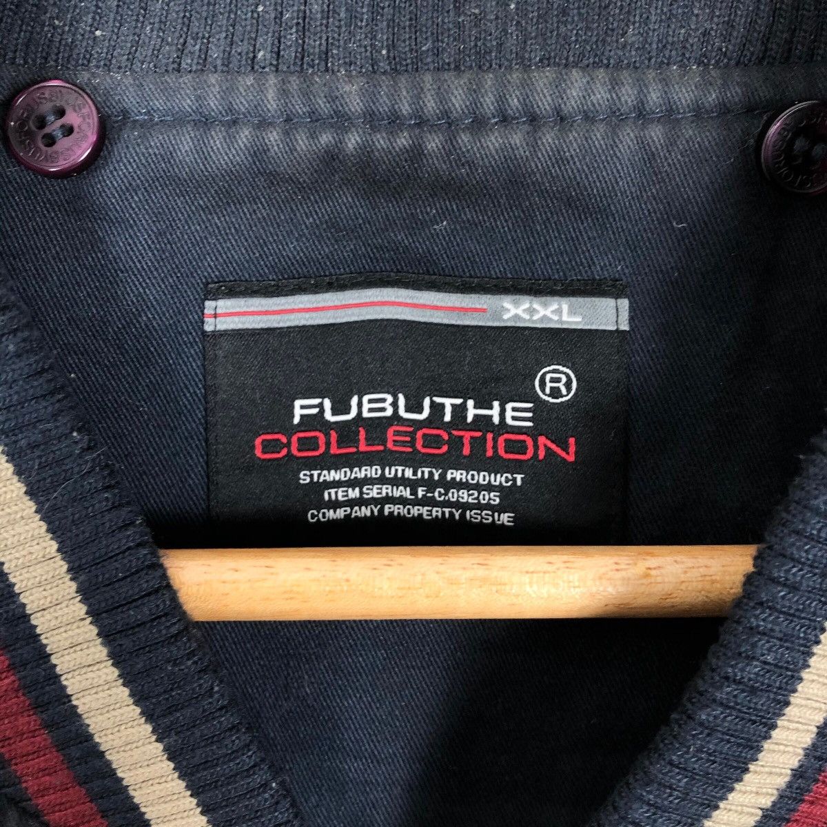 Fubu × Vintage Vintage 90s FUBU Cotton Varsity Jacket Big Logo Embroidery Size US XL / EU 56 / 4 - 11 Thumbnail