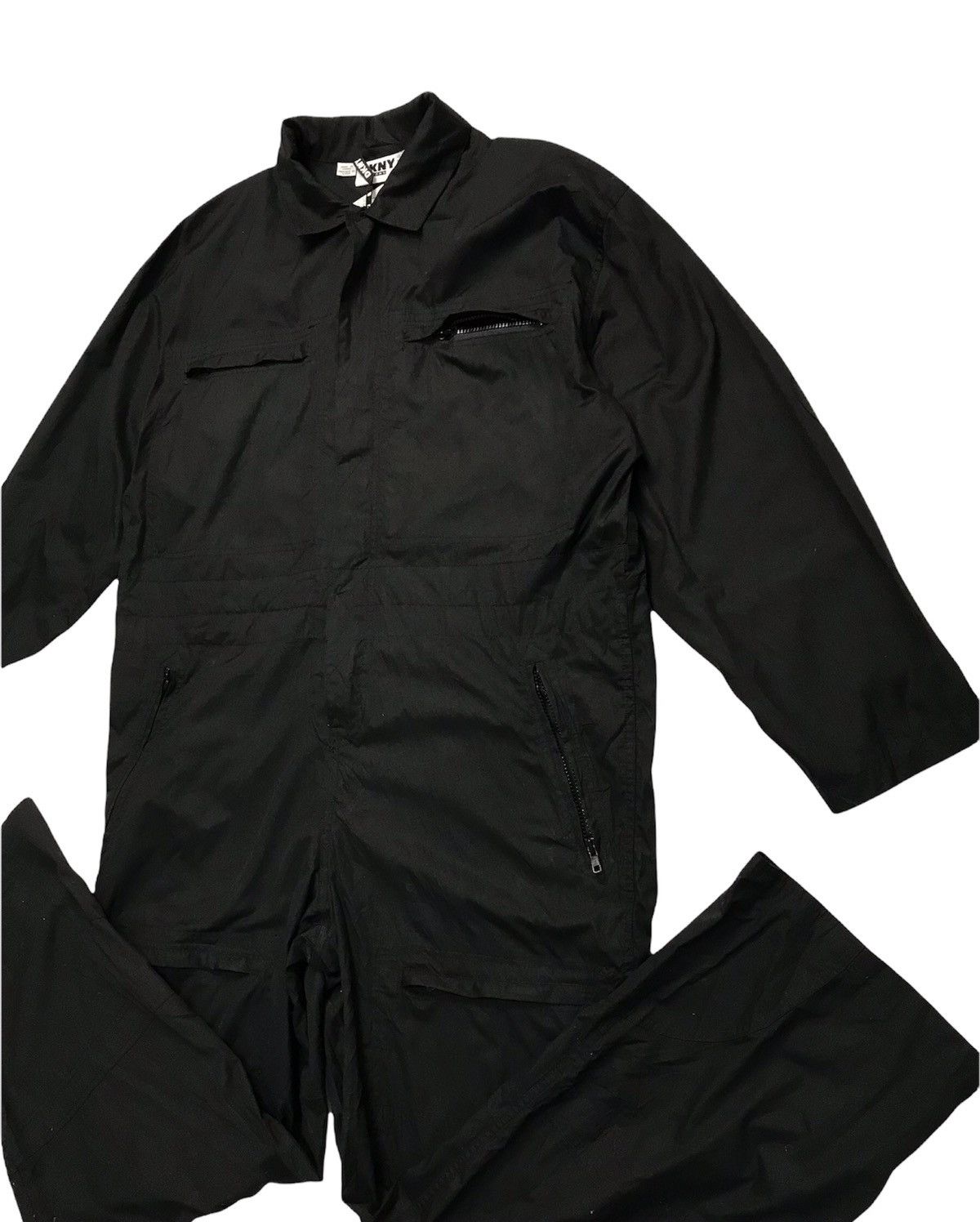 DKNY × Vintage DKNY JEAN BLACK OVERALL Size US 44 / EU 60 - 3 Thumbnail