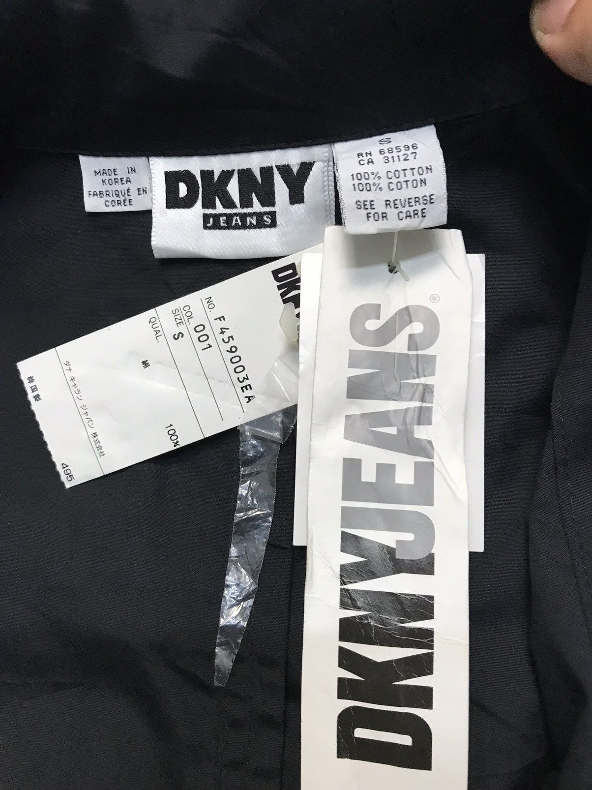 DKNY × Vintage DKNY JEAN BLACK OVERALL Size US 44 / EU 60 - 9 Thumbnail